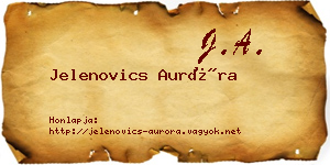 Jelenovics Auróra névjegykártya